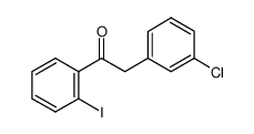 2-(3-chlorophenyl)-1-(2-iodophenyl)ethanone 898784-03-7