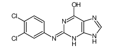 2-(3,4-dichloroanilino)-3,7-dihydropurin-6-one 123994-81-0