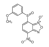 4-[(3-甲氧基苯基)亚磺酰]-7-硝基-2,1,3-苯并恶二唑3-氧化物