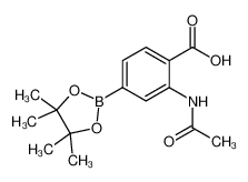 2-Acetamido-4-(4,4,5,5-tetramethyl-1,3,2-dioxaborolan-2-yl)benzoic acid 1218789-96-8