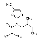 2-methyl-N-(2-methylbutyl)-N-(4-methyl-1,3-oxazol-2-yl)propanamide 57068-43-6