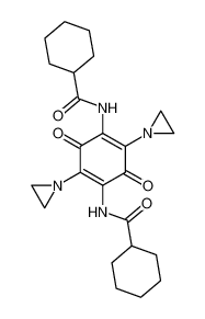 Cyclohexanecarboxamide, N,N'-[3,6-bis(1-aziridinyl)-p-benzoquinon-2,5-ylene]bis-
