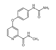 N-methyl-4-(4-ureidophenoxy)picolinamide 1129683-88-0
