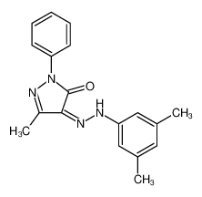 1H-Pyrazole-4,5-dione, 3-methyl-1-phenyl-, 4-[2-(3,5-dimethylphenyl)hydrazone]