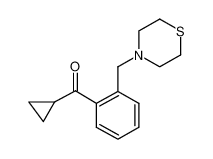 cyclopropyl-[2-(thiomorpholin-4-ylmethyl)phenyl]methanone 898782-52-0