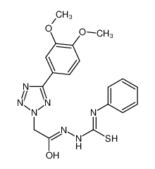 1-[[2-[5-(3,4-dimethoxyphenyl)tetrazol-2-yl]acetyl]amino]-3-phenylthiourea 94771-94-5