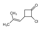2-chloro-3-(2-methylprop-1-enyl)cyclobutan-1-one 111545-32-5