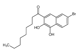 1-(7-bromo-3,4-dihydroxynaphthalen-2-yl)nonan-1-one 62022-42-8