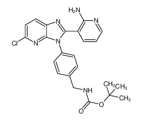 tert-butyl (4-(2-(2-aminopyridin-3-yl)-5-chloro-3H-imidazo-[4,5-b]pyridin-3-yl)benzyl)carbamate 1380609-93-7