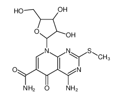 4-amino-8-[3,4-dihydroxy-5-(hydroxymethyl)oxolan-2-yl]-2-methylsulfanyl-5-oxopyrido[2,3-d]pyrimidine-6-carboxamide