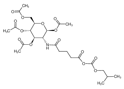 3-methylpentanoic-4-oxo-4-({2,4,5-(acetyloxy)-6-[(acetyloxy)methyl]tetrahydro-2H-3-pyranyl}amino)pentanoic anhydride