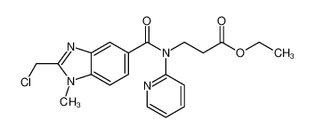 N-[[2-(氯甲基)-1-甲基-1H-苯并咪唑-5-基]羰基]-N-2-吡啶基-beta-丙氨酸乙酯