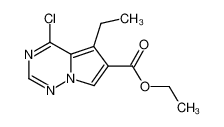 Ethyl 4-chloro-5-ethylpyrrolo[2,1-f][1,2,4]triazine-6-carboxylate 310442-94-5