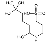 1118-51-0 3-[(6-hydroxy-6-methylheptan-2-yl)amino]propane-1-sulfonic acid