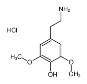 4-(2-aminoethyl)-2,6-dimethoxyphenol,hydrochloride 2176-14-9