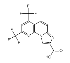 2,4-Bis(trifluoromethyl)imidazo[1,2-a][1,8]naphthyridine-8-carboxylic acid 439094-96-9