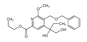 183433-74-1 propyl 4-(1,2-dihydroxybutan-2-yl)-6-methoxy-5-(phenylmethoxymethyl)pyridine-2-carboxylate