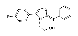 2-[4-(4-fluorophenyl)-2-phenylimino-1,3-thiazol-3-yl]ethanol
