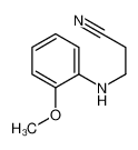 3-(2-methoxyanilino)propanenitrile 27472-15-7