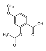 2-acetyloxy-4-methoxybenzoic acid 17336-11-7