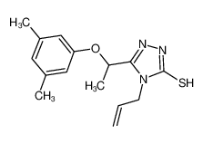 4-烯丙基-5-[1-(3,5-二甲基苯氧基)乙基]-4H-1,2,4-噻唑-3-硫醇