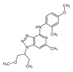 1-(1-Methoxy-2-butanyl)-N-(4-methoxy-2-methylphenyl)-6-methyl-1H- [1,2,3]triazolo[4,5-c]pyridin-4-amine 197801-88-0