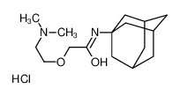 N-(1-adamantyl)-2-[2-(dimethylamino)ethoxy]acetamide,hydrochloride 41544-24-5