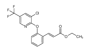 ethyl (2E)-3-(2-([3-chloro-5-(trifluoromethyl)pyridin-2-yl]oxy)phenyl)acrylate 1379461-08-1