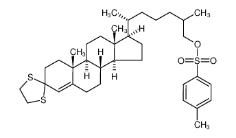 137464-55-2 (6R)-6-((8S,9S,10R,13R,14S,17R)-10,13-dimethyl-1,2,6,7,8,9,10,11,12,13,14,15,16,17-tetradecahydrospiro[cyclopenta[a]phenanthrene-3,2'-[1,3]dithiolan]-17-yl)-2-methylheptyl 4-methylbenzenesulfonate