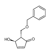 (+/-)-(4α,5β)-4-hydroxy-5<(phenylmethoxy)methyl>-2-cyclopenten-1-one 100021-13-4