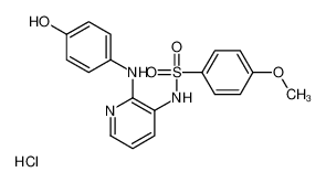 N-[2-[(4-羟基苯基)氨基]-3-吡啶基]-4-甲氧基苯磺酰胺单盐酸盐