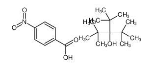 3-tert-butyl-2,2,4,4-tetramethylpentan-3-ol,4-nitrobenzoic acid 20818-90-0