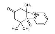 2,2,6,6-tetramethyl-1-phenyl-1-sulfanylidene-1λ<sup>5</sup>-phosphinan-4-one 1216-38-2