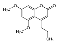 5,7-dimethoxy-4-propylchromen-2-one 66346-55-2