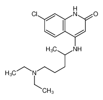 7-chloro-4-[5-(diethylamino)pentan-2-ylamino]-1H-quinolin-2-one 7597-00-4