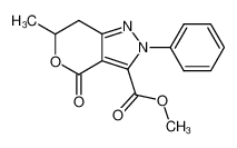 6-methyl-4-oxo-2-phenyl-2,4,6,7-tetrahydro-pyrano[4,3-c]pyrazole-3-carboxylic acid methyl ester