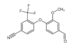 4-(4-formyl-2-methoxyphenoxy)-3-trifluoromethylbenzonitrile