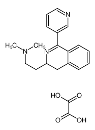 3,4-二氢-N,N-二甲基-1-(3-吡啶基)-3-异喹啉乙胺草酸盐
