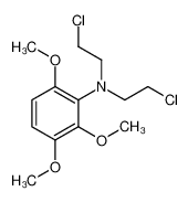N,N-bis(2-chloroethyl)-2,3,6-trimethoxyaniline 27077-09-4
