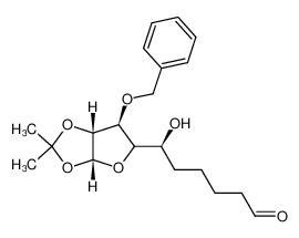 (6S)-6-((3aR,6S,6aR)-6-(benzyloxy)-2,2-dimethyltetrahydrofuro[2,3-d][1,3]dioxol-5-yl)-6-hydroxyhexanal 131425-24-6