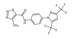N-{4-[3,5-二(三氟甲基)-1H-吡唑-1-基]苯基}-4-甲基-1,2,3-噻二唑-5-甲酰胺