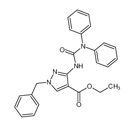 ethyl 1-benzyl-3-(3,3-diphenylureido)-1H-pyrazole-4-carboxylate