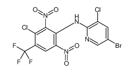 5-bromo-3-chloro-N-[3-chloro-2,6-dinitro-4-(trifluoromethyl)phenyl]pyridin-2-amine 79614-72-5