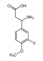 717-79-3 3-氨基-3-(3-氟-4-甲氧基苯基)-丙酸