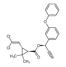 (1R,3S)-3-(2,2-二氯乙烯基)-2,2-二甲基-环丙烷羧酸 (S)-氰基(3-苯氧基苯基)甲基酯
