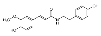 (2E)-3-(4-Hydroxy-3-methoxyphenyl)-N-[2-(4-hydroxyphenyl)ethyl]ac rylamide 66648-43-9