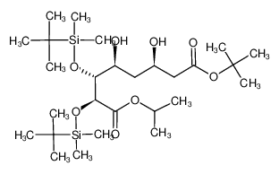 isopropyl (2S,3R,4S,6R)-7-t-butoxycarbonyl-2,3-bis(t-butyldimethylsilyloxy)-4,6-dihydroxyheptanoate 147489-00-7