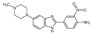 4-[5'-(4''-methylpiperazin-1''-yl)benzimidazol-2'-yl]-2-nitroaniline