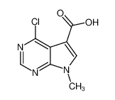 4-chloro-7-methylpyrrolo[2,3-d]pyrimidine-5-carboxylic acid 1069473-61-5