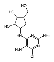 3-[(2,5-diamino-6-chloropyrimidin-4-yl)amino]-5-(hydroxymethyl)cyclopentane-1,2-diol